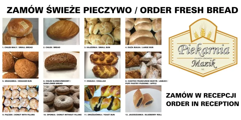 Świeże Pieczywo w CampKAJAKOWO - Piekarnia Mazik